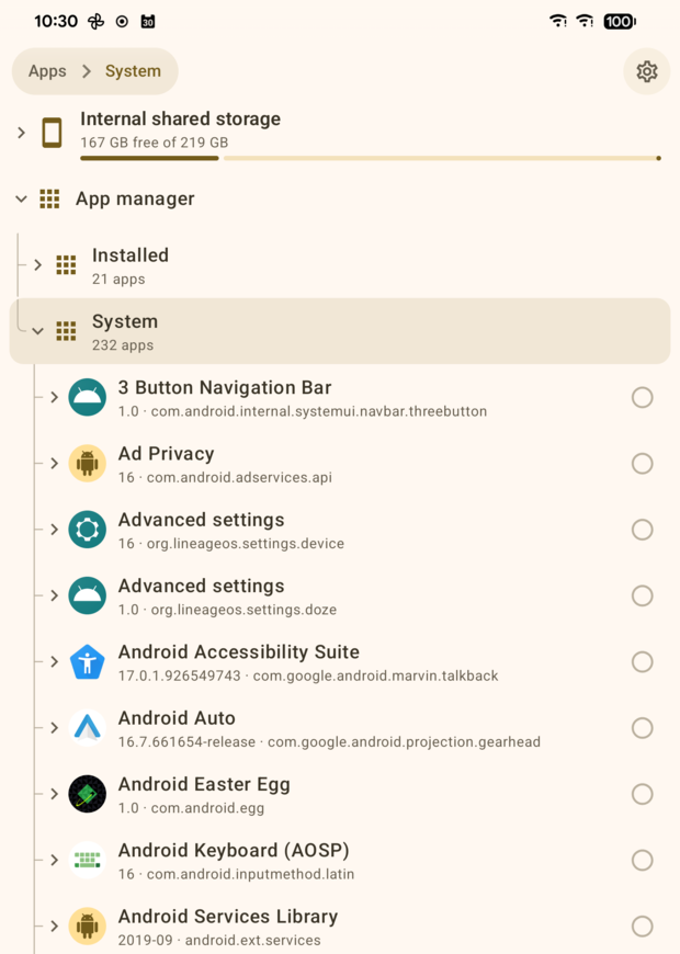 App manager and components